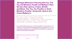 Desktop Screenshot of melmacksprancingpoodles.com